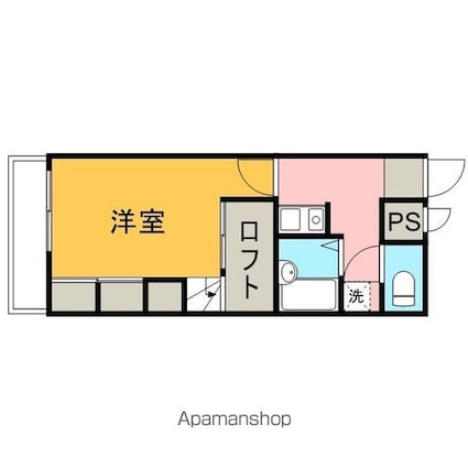 フォーチュンフォレスト[1K/23.18m2]の間取図