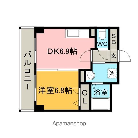 【ローヤルマンション博多駅前の間取り】