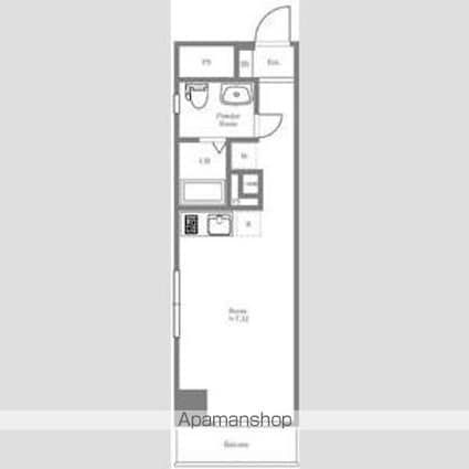 ライオンズマンション音羽[1R/22.95m2]の間取図