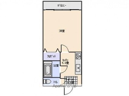 クレールミタキ[1DK/32.06m2]の間取図