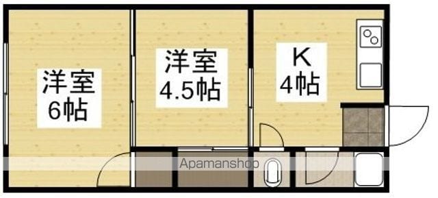 上原コーポの間取り写真
