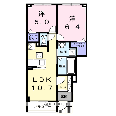 プレッソ高崎Fの間取り写真