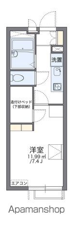 レオパレスウッドタウンの間取り