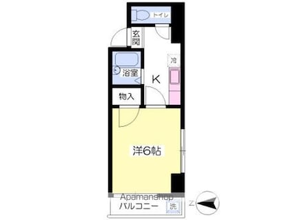 みよハイツＰａｒｔⅠ[1K/19.5m2]の間取図