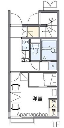 レオパレスＹＯＵＴＯ[1K/23.27m2]の間取図