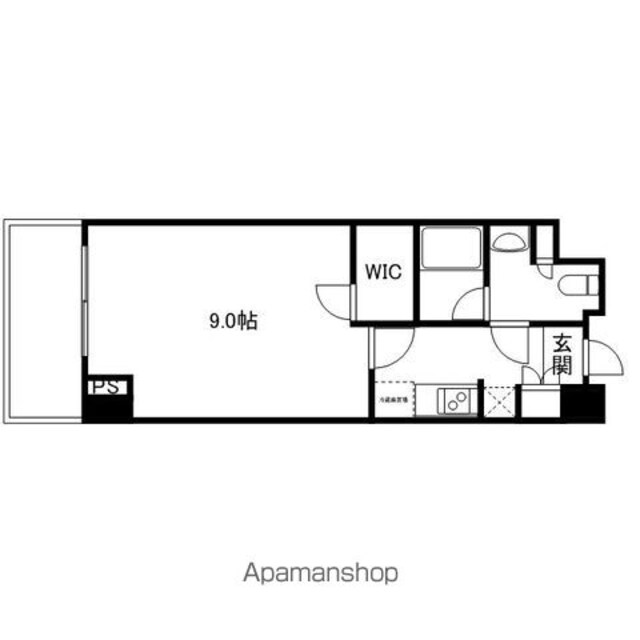 東京都杉並区堀ノ内１丁目[1K/26.68m2]の間取図