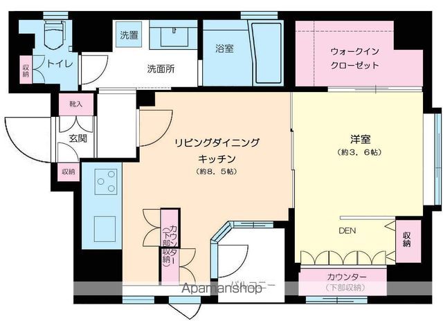ディ・レジデンセス銀座東の間取り写真