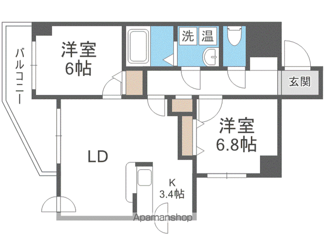 ヴィラ福住の間取り写真