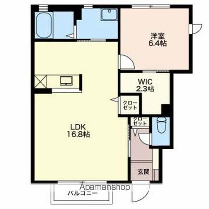 クラヴィエＭＩＹＡ[1LDK/54.7m2]の間取図