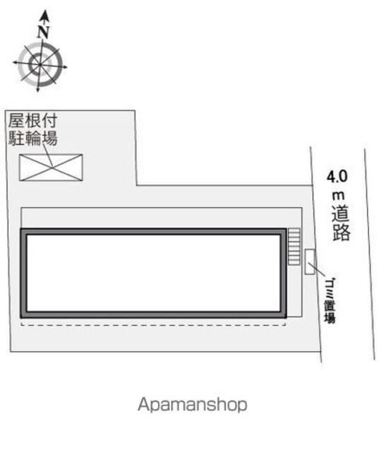 レオパレスコンフォート関町[1K/20.28m2]の配置図