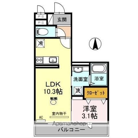 ワンモアオッツの間取り写真