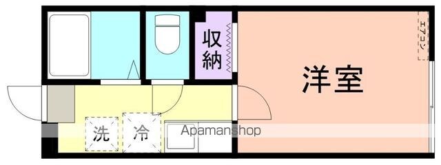 和歌山県和歌山市直川[1K/20.7m2]の間取図