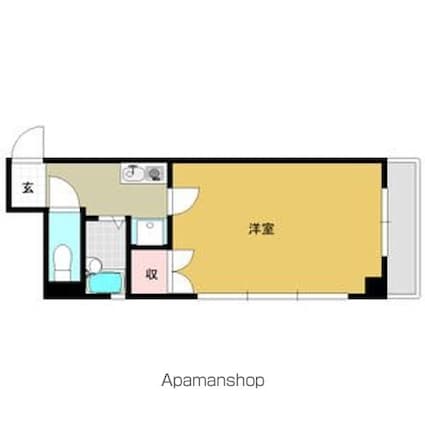 シティーライフ正木[1K/25.02m2]の間取図