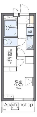 【レオパレスポートサイド弁天の間取り】