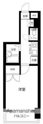 東京都大田区大森本町２丁目[1K/23.41m2]の間取図