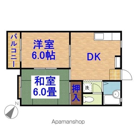 サンハイツ姉崎の間取り写真