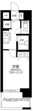 東京都新宿区西新宿８丁目[1K/20.03m2]の間取図