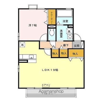 フェニックス　ＥＦ[1LDK/62.1m2]の間取図