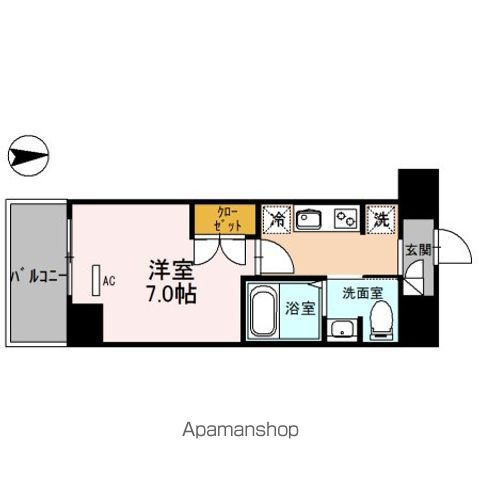 【中野区中野のマンションの間取り】