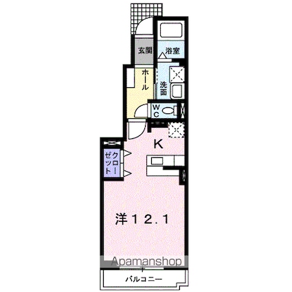 メイ・グレース[1K/32.9m2]の間取図