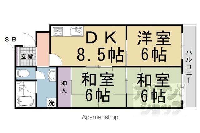 ロイヤルコーポの間取り写真