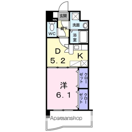 アベンシス・ＲＣ[1DK/30.6m2]の間取図