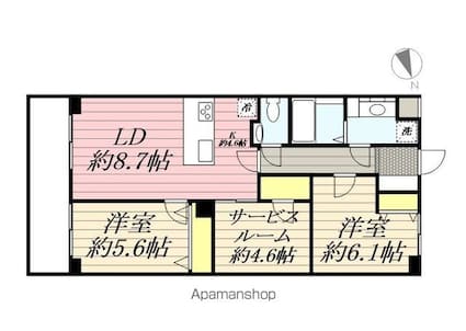 Ｂｅｖｅｒｌｙ　Ｈｏｍｅｓ　豊島園[2SLDK/67.01m2]の間取図