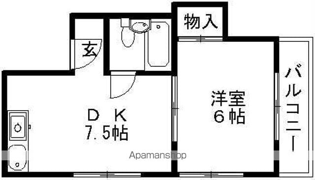 服部コーポの間取り写真