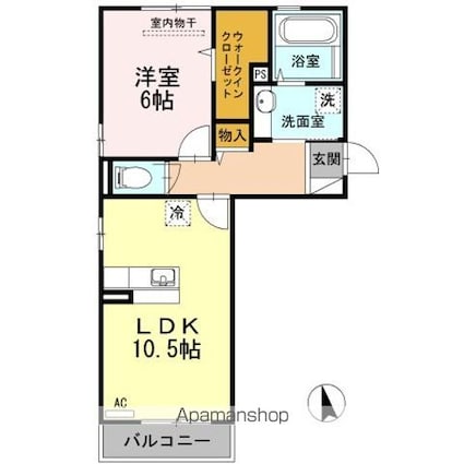 Ｆｅｌｉｃｅ[1LDK/45.01m2]の間取図