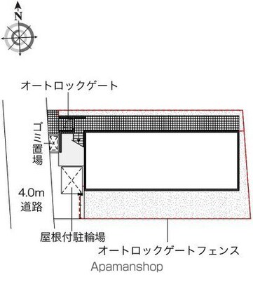 レオパレスメゾン錦[1K/19.87m2]の配置図