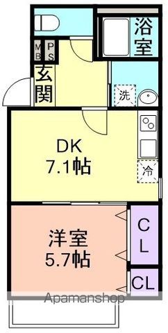 和歌山市太田のアパートの間取り