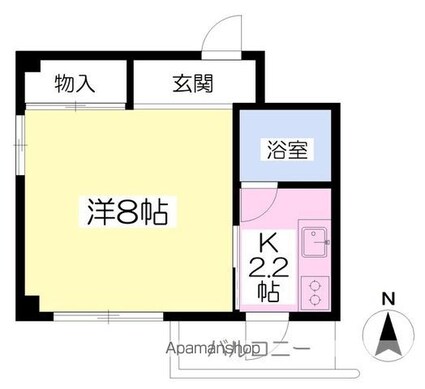 エムズビル[1K/19.8m2]の間取図