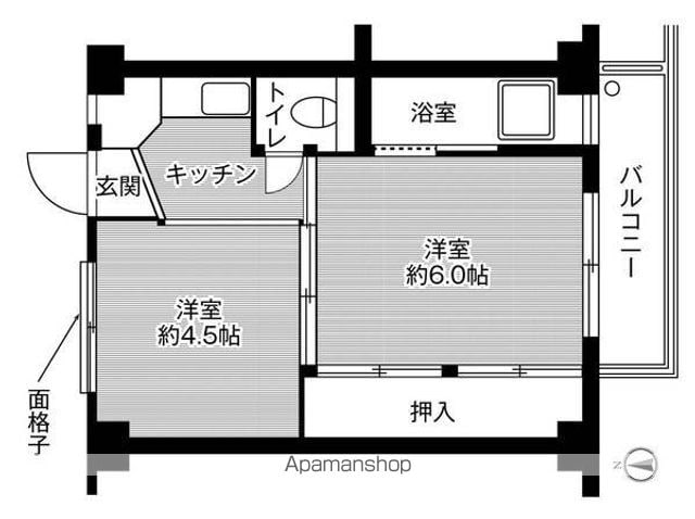 ビレッジハウス磐城6号棟の間取り写真