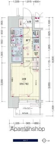 【プレサンス上町台筆ヶ崎　ＮＯＲＴＨの間取り】