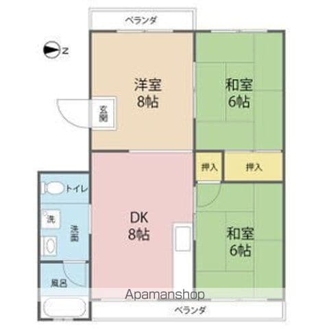 南武庫之荘佐野マンションの間取り写真