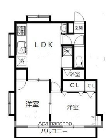 【小平市学園西町のアパートの間取り】