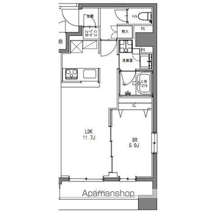Ｌａ　Ｄｏｕｃｅｕｒ秋葉原[1LDK/40.71m2]の間取図