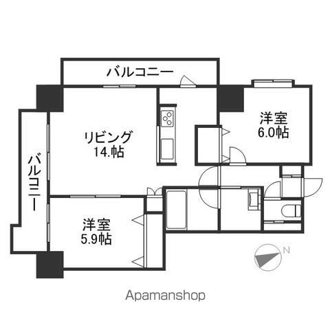 第10旭レジデンスの間取り写真