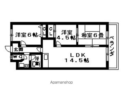ファミールＤＡＮ[3LDK/66.08m2]の間取図