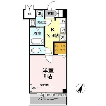 サニーコート・Ｋ[1K/29.52m2]の間取図
