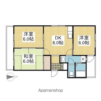 メゾン２１[3DK/54.19m2]の間取図