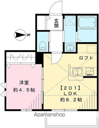 Ｒａｖｉ　Ｒａ　Ｒｕｂｙ　ラヴィ　ラ　ルビー[1LDK/31.98m2]の間取図