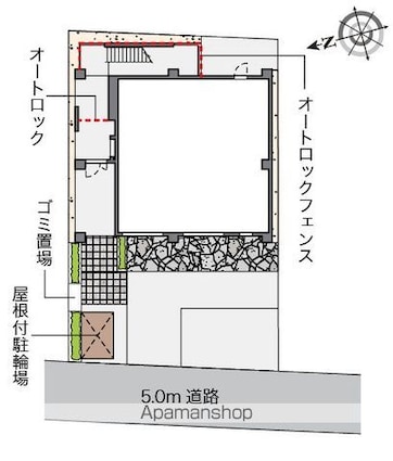 レオネクスト東小金井[1K/21.47m2]の配置図