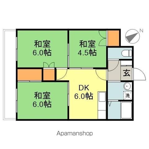 千歳パークマンションの間取り写真