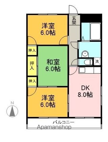 【メゾン水主町の間取り】