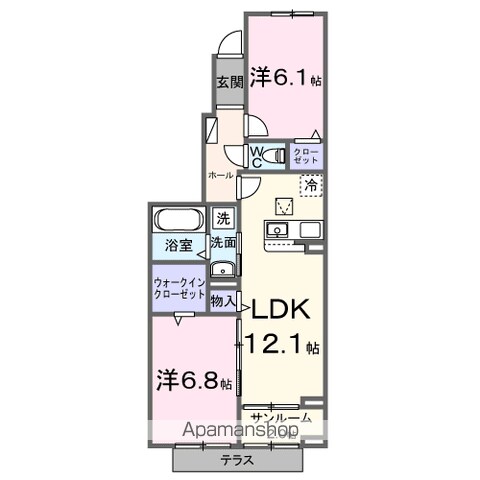 フロントアイムⅠの間取り