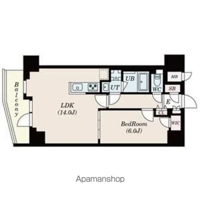 ＳーＲＥＳＩＤＥＮＣＥ駒沢大学駅前[1LDK/46.19m2]の間取図