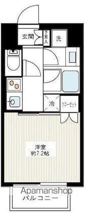 サンウッド錦糸町フラッツ[1K/26.41m2]の間取図