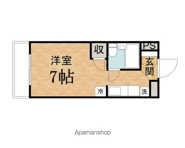 リファインド和田[1R/21.23m2]の間取図