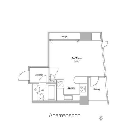 プライムスクェアシティ[1R/37.5m2]の間取図